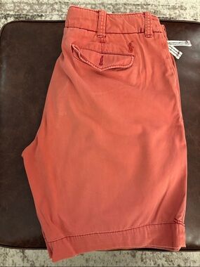 Polo by Ralph Lauren Coral Flat Front Chino Shorts